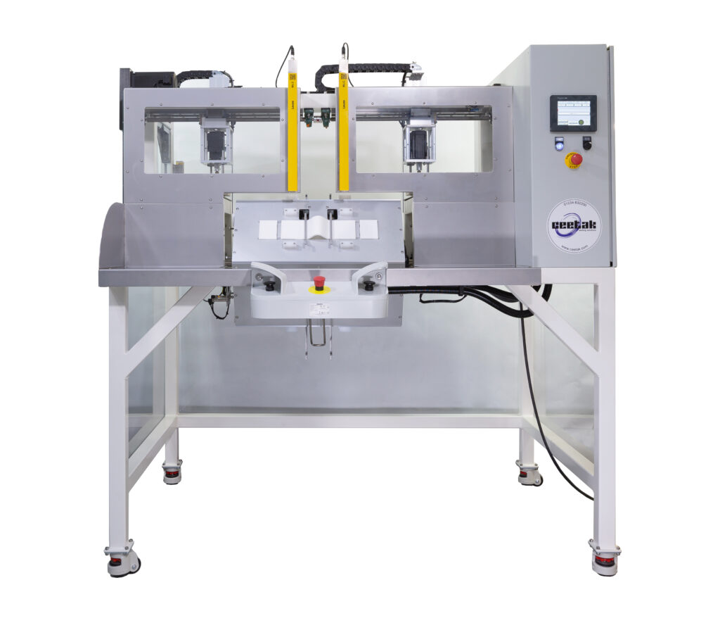 A bespoke machine built with IPH technology for this important customer in the medical packaging industry.